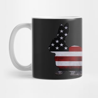 American Flag Show Rabbit - NOT FOR RESALE WITHOUT PERMISSION Mug